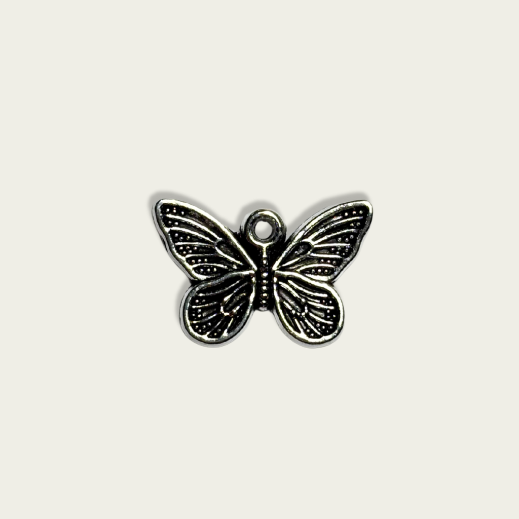 Butterfly Silver Charm