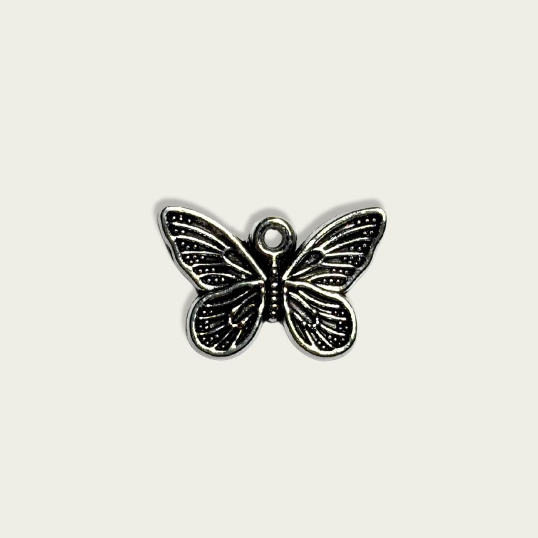 Butterfly Silver Charm