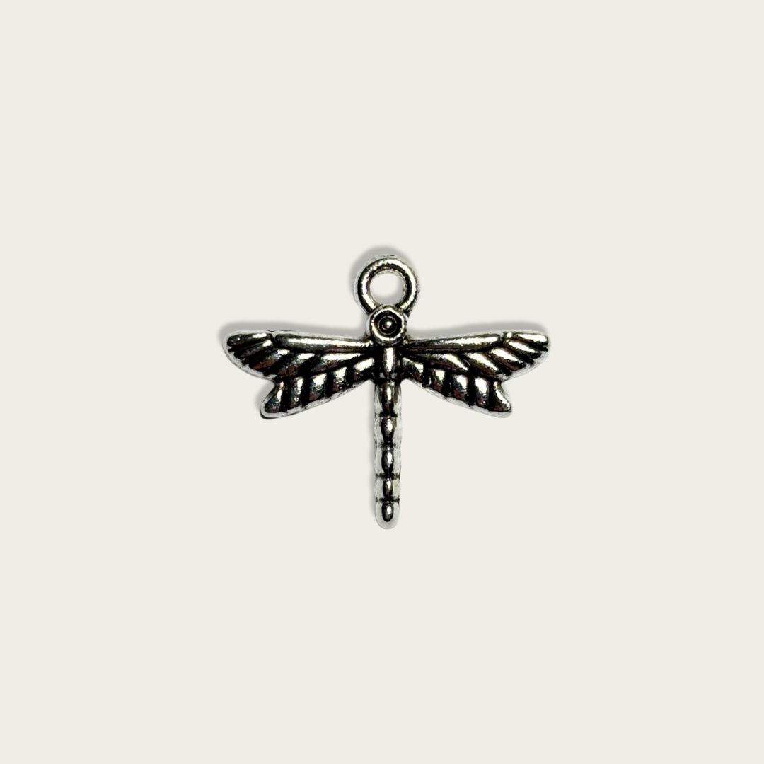 Dragonfly Silver Charm