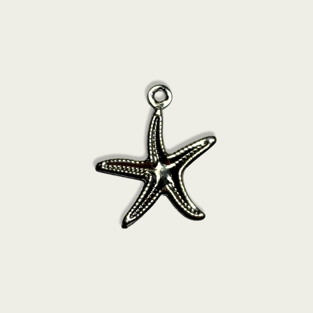 Starfish Silver Charm