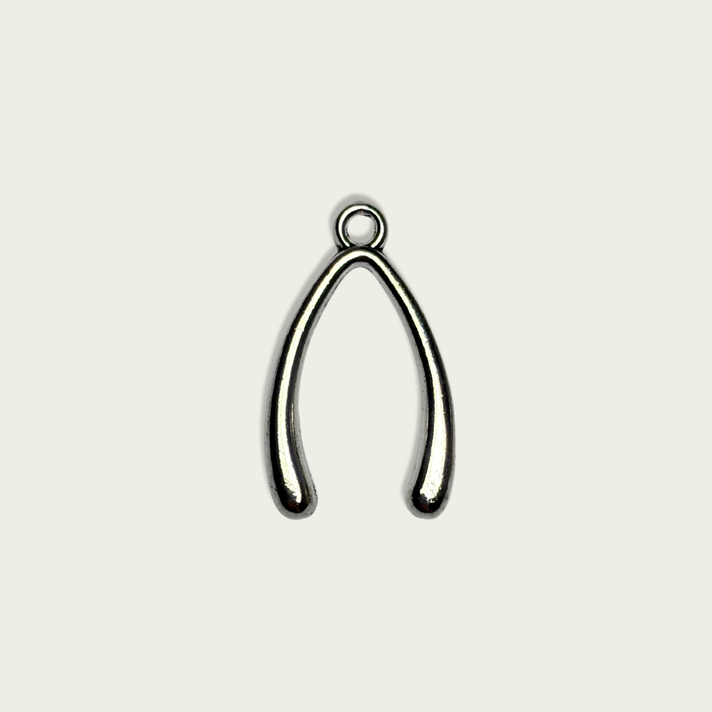 Wishbone Silver Charm