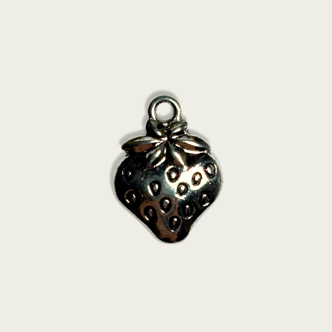 Strawberry Silver Charm
