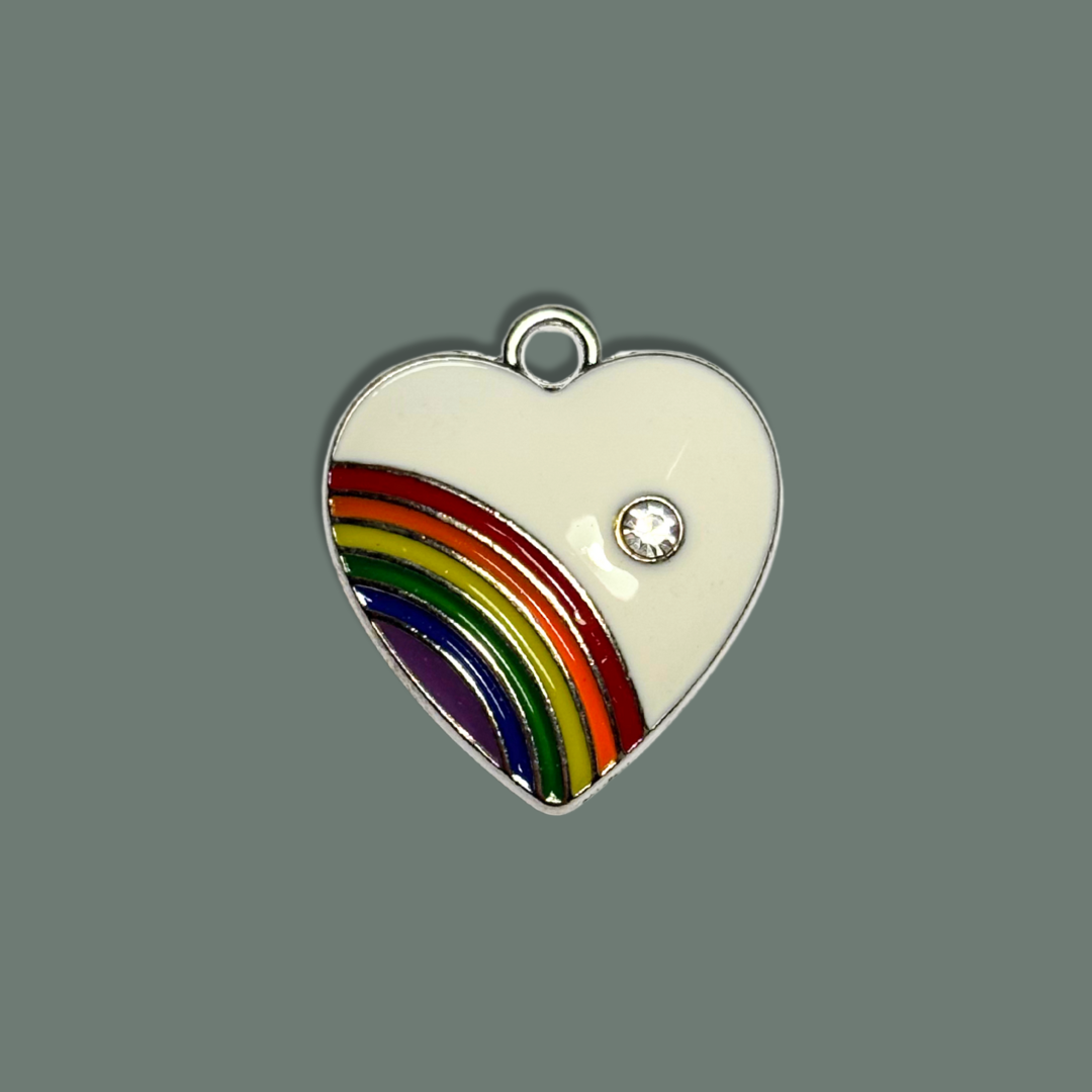 Rainbow Heart Charm